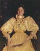 William Merritt Chase Golden noblewoman Spain oil painting artist